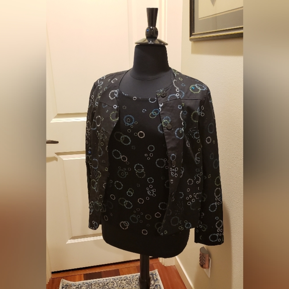 Ruby Rd. 3-Piece Set (Jacket Pants Shell) Black W… - image 5